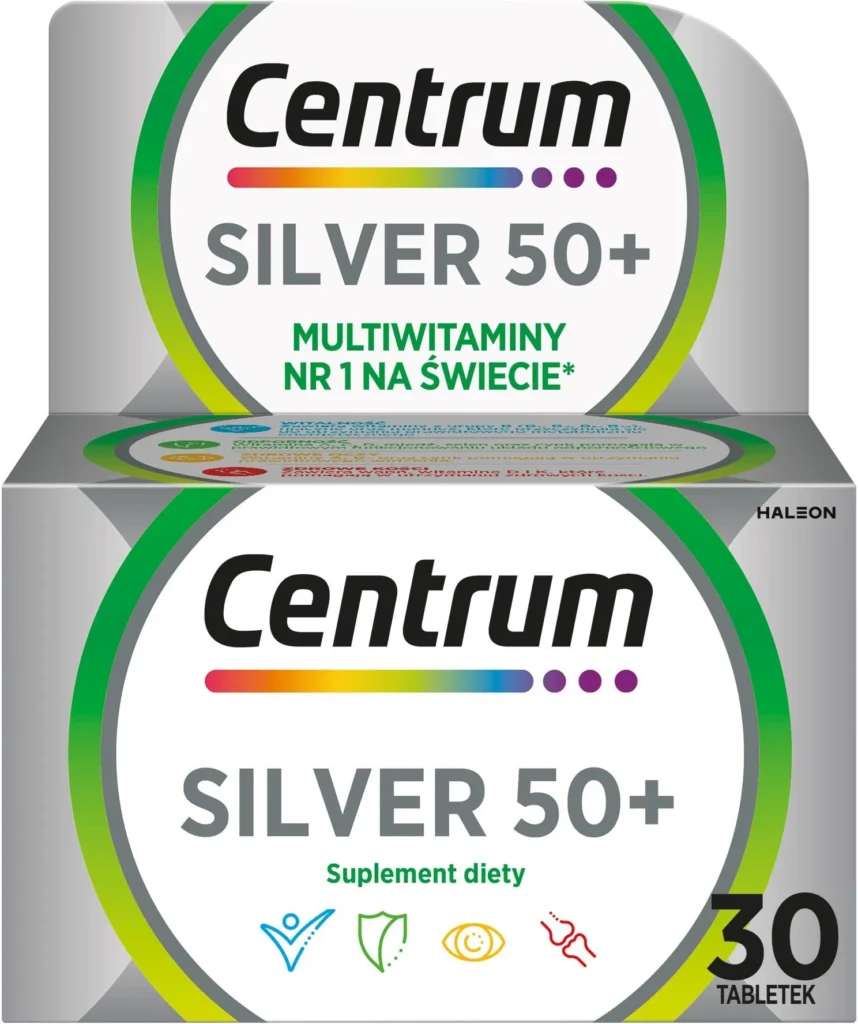 Zestaw witamin dla seniora - ranking 14 i centrum silver 50 30 tabletek