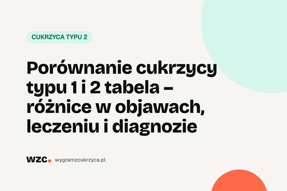 Porównanie cukrzycy typu 1 i 2 tabela – różnice w objawach, leczeniu i diagnozie 16 Porównanie cukrzycy typu 1 i 2 tabela – różnice w objawach, leczeniu i diagnozie